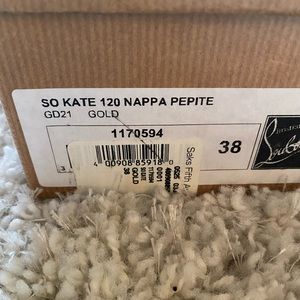 So Kate gold Louboutin’s